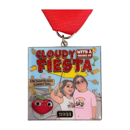 Picture of CLOUDY WITH A CHANCE OF FIESTA  2026 Fiesta Medal by Cassie Julia